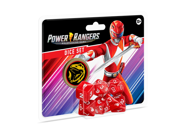 Gamers Guild AZ Renegade Game Studios Power Rangers Roleplaying Game Dice (Red) Renegade Game Studios