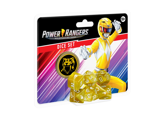 Gamers Guild AZ Renegade Game Studios Power Rangers Roleplaying Game Dice (Yellow) Renegade Game Studios