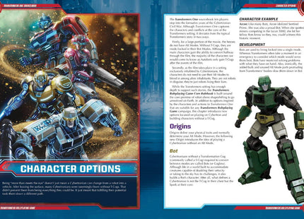 Gamers Guild AZ Renegade Game Studios Transformers RPG: Transformers One Sourcebook (Pre-Order) GTS