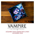 Gamers Guild AZ Renegade Game Studios Vampire The Masquerade: RPG - Acquired Taste Limited Dice & Tray Accessory Pack AGD