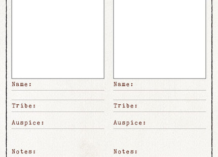 Gamers Guild AZ Renegade Game Studios Werewolf: The Apocalypse 5th Edition Expanded Character Sheet Journal Renegade Game Studios