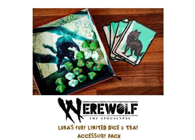 Gamers Guild AZ Renegade Game Studios Werewolf The Apocalypse: RPG - Luna's Fury Limited Dice & Tray Accessory Pack AGD