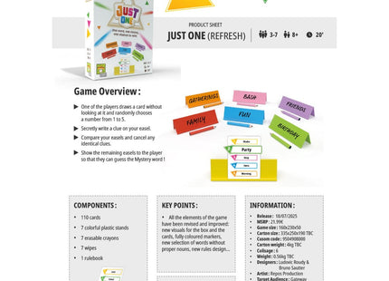 Gamers Guild AZ Repos Production Just One: Refresh (Pre-Order) Asmodee