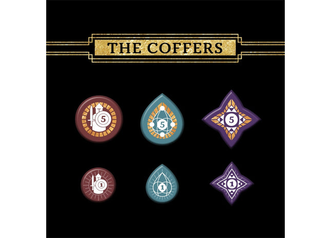 Gamers Guild AZ Restoration Games Return to Dark Tower: Coffers 1 Tokens Restoration Games
