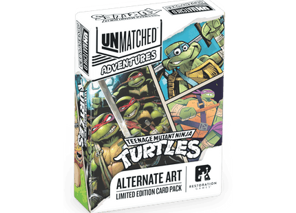 Gamers Guild AZ Restoration Games Unmatched Adventures: Teenage Mutant Ninja Turtles – Alternate Art Limited Edition Card Pack Restoration Games