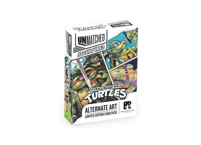 Gamers Guild AZ Restoration Games Unmatched Adventures: Teenage Mutant Ninja Turtles – Alternate Art Limited Edition Card Pack Restoration Games