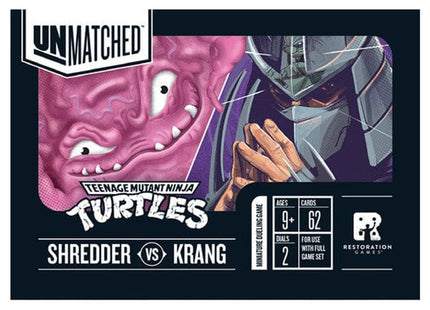 Gamers Guild AZ Restoration Games Unmatched Adventures: Teenage Mutant Ninja Turtles - Shredder / Krang Hero Deck Expansion (Pre-Order) ACD Distribution