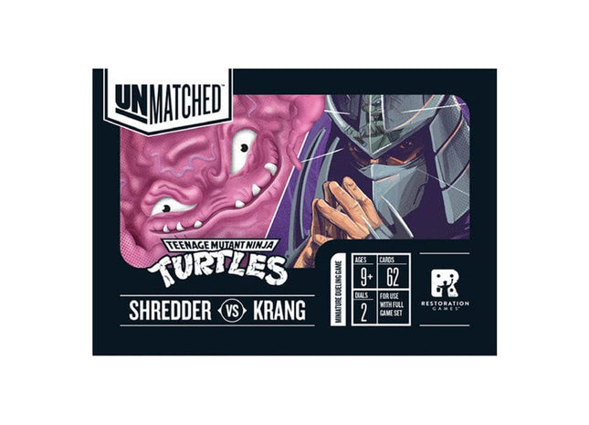 Gamers Guild AZ Restoration Games Unmatched Adventures: Teenage Mutant Ninja Turtles - Shredder / Krang Hero Deck Expansion (Pre-Order) ACD Distribution