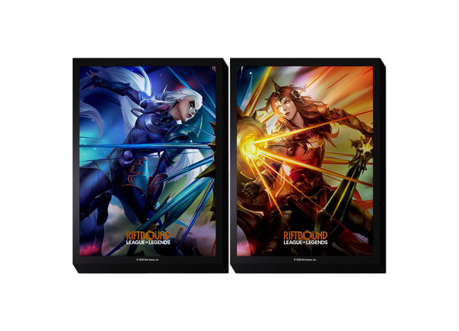 Gamers Guild AZ Riftbound Riftbound TCG: League of Legends: Vendetta Art Sleeves - Diana vs Leona (100) (Pre-Order) GTS