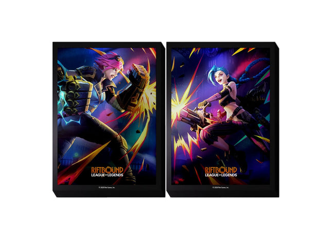 Gamers Guild AZ Riftbound Riftbound TCG: League of Legends: Vendetta Art Sleeves - Vi vs Jinx (100) (Pre-Order) GTS