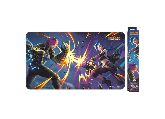 Gamers Guild AZ Riftbound Riftbound TCG: League of Legends: Vendetta Playmat - Vi vs Jinx (Pre-Order) GTS