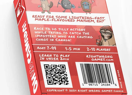 Gamers Guild AZ Right Wrong Games Oh No Canada (Pre-Order) Quartermaster Direct