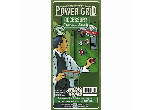 Gamers Guild AZ Rio Grande Games Power Grid: Company Board (Pre-Order) GTS