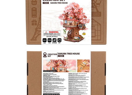 Gamers Guild AZ Robotime 3D Puzzle Creation Set: Sakura Tree House ACD Distribution