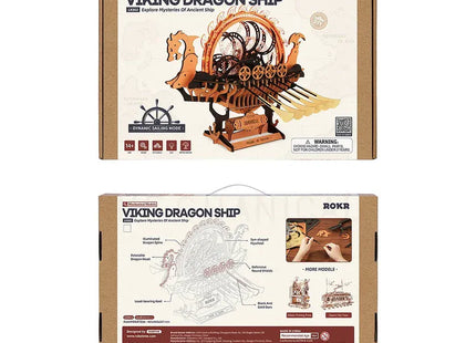 Gamers Guild AZ Robotime DIY Mechanical Models: Viking Dragon Ship Faire