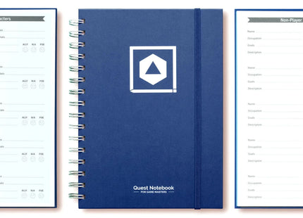 Gamers Guild AZ Roll and Play Press Game Master's Quest Journal - Heroic Blue (Pre-Order) Quartermaster Direct