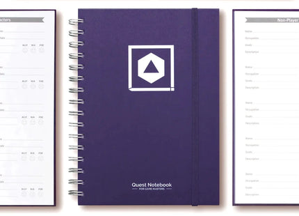 Gamers Guild AZ Roll and Play Press Game Master's Quest Journal - Mystic Purple (Pre-Order) Quartermaster Direct