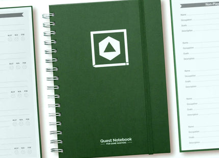 Gamers Guild AZ Roll and Play Press Game Master's Quest Journal - Wild Green (Pre-Order) Quartermaster Direct