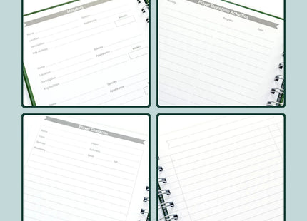 Gamers Guild AZ Roll and Play Press Game Master's Quest Journal - Wild Green (Pre-Order) Quartermaster Direct