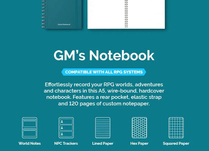 Gamers Guild AZ Roll and Play Press Game Master's Quest Notebook (Pre-Order) Quartermaster Direct