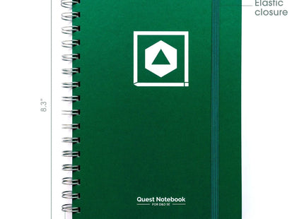Gamers Guild AZ Roll and Play Press Player Character Quest Notebook - D&D 5E - Wild Green (Pre-Order) Quartermaster Direct