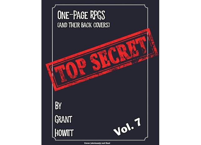 Gamers Guild AZ Rowan Rook and Decard One Page Games - Volume 07 (Pre-Order) ACD Distribution