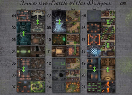 Gamers Guild AZ RPG Immersive Battle Atlas [DUNGEONS] Yarro Studios