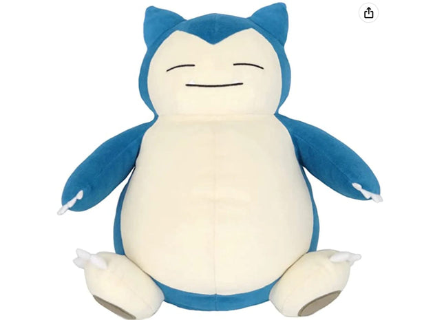 Gamers Guild AZ Sanei Pokémon Series: Snorlax Plush, 15" JBK International