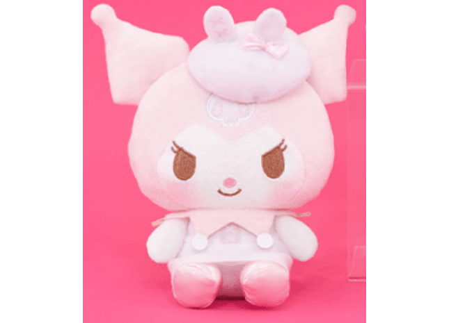 Gamers Guild AZ Sanrio Sanrio My Melody & Kuromi White Beret Plush - Kuromi 7.1" JBK International