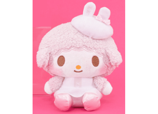 Gamers Guild AZ Sanrio Sanrio My Melody & Kuromi White Beret Plush - My Melody Snow Cap 7.1" JBK International