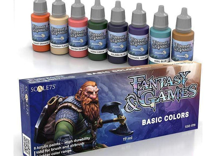 Gamers Guild AZ Scale 75 Scale 75 Fantasy & Games Basic Colors Set Scale 75