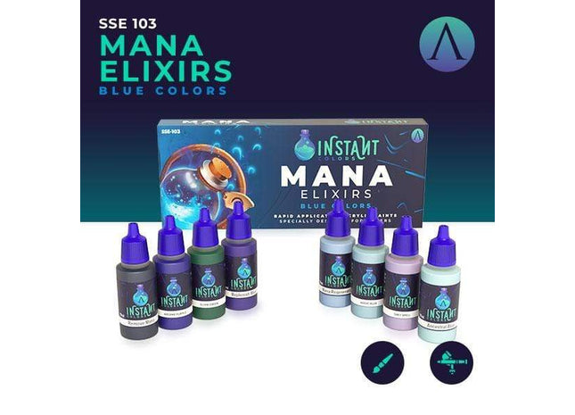 Gamers Guild AZ Scale 75 Scale 75 Instant Colors Mana Elixirs Blue Colors Set Scale 75
