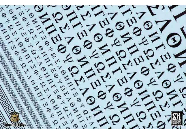 Gamers Guild AZ Scumb4g Kustoms Scumb4g Kustoms: Greek Symbols A - Black Baron of Dice