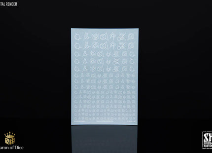 Gamers Guild AZ Scumb4g Kustoms Scumb4g Kustoms: Hell Bearers Runes A - White Baron of Dice
