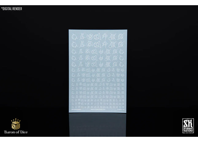 Gamers Guild AZ Scumb4g Kustoms Scumb4g Kustoms: Hell Bearers Runes A - White Baron of Dice