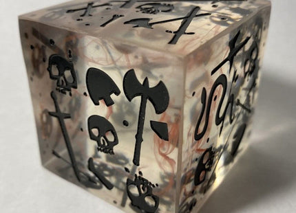 Gamers Guild AZ Severed Books Massive Gelatinous Cube: Miniature/Die - Blood Filled Black (Pre-Order) AGD