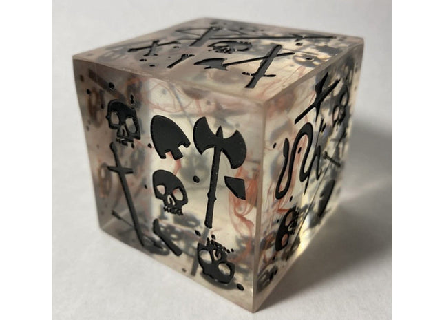 Gamers Guild AZ Severed Books Massive Gelatinous Cube: Miniature/Die - Blood Filled Black (Pre-Order) AGD