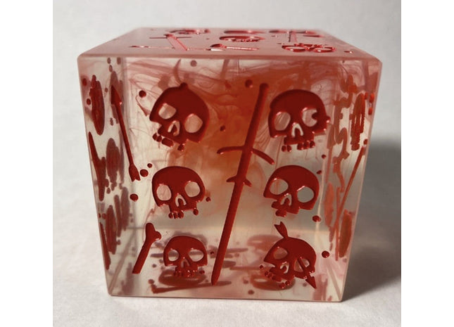 Gamers Guild AZ Severed Books Massive Gelatinous Cube: Miniature/Die - Blood Filled Red (Pre-Order) AGD