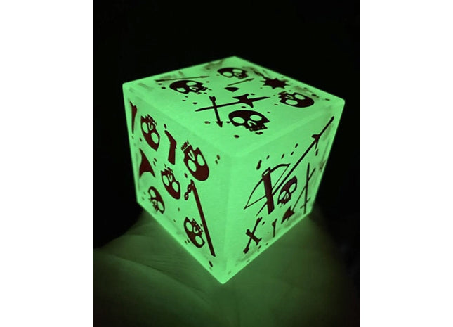 Gamers Guild AZ Severed Books Massive Gelatinous Cube: Miniature/Die - Glow in the Dark (Pre-Order) AGD