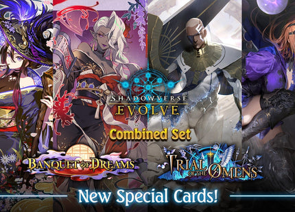 Gamers Guild AZ Shadowverse Evolve Shadowverse Evolve EX Combined Set: Banquet of Dreams & Trail of the Omens - Booster Box (Pre-Order) YY Card World