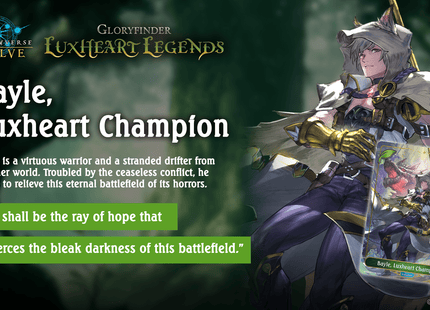 Gamers Guild AZ Shadowverse Evolve Shadowverse Evolve: Gloryfinder Starter Deck: Luxheart Legends [SVEE-GFD01] (Pre-Order) YY Card World