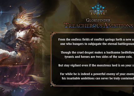 Gamers Guild AZ Shadowverse Evolve Shadowverse Evolve: Gloryfinder Starter Deck: Treacherous Ambitions [SVEE-GFD02] (Pre-Order) YY Card World