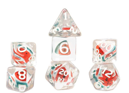 Gamers Guild AZ Sirius Dice 7ct Fruit Slive Dice Set: Watermelon (Pre-Order) GTS