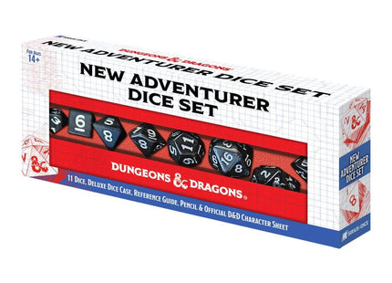 Gamers Guild AZ SIRIUS DICE Dungeons And Dragons: New Adventurer Set - Black Dice (Pre-Order) GTS