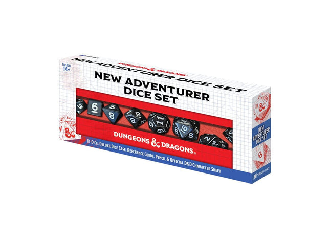 Gamers Guild AZ SIRIUS DICE Dungeons And Dragons: New Adventurer Set - Black Dice (Pre-Order) GTS