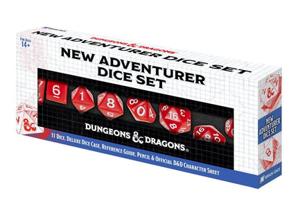 Gamers Guild AZ SIRIUS DICE Dungeons And Dragons: New Adventurer Set - Red Dice (Pre-Order) GTS