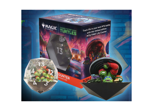 Gamers Guild AZ Sirius Dice Magic: The Gathering Teenage Mutant Ninja Turtles: d20 Single 55mm Spindown (Pre-Order) ACD Distribution