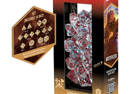 Gamers Guild AZ Sirius Dice Sirius Dice: D&D Adventure Dice: Artificer (Clear) (Pre-Order) ACD Distribution