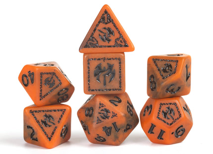 Gamers Guild AZ SIRIUS DICE Sirius Dice: D&D Adventure Dice - Barbarian: Orange (Pre-Order) Southern Hobby