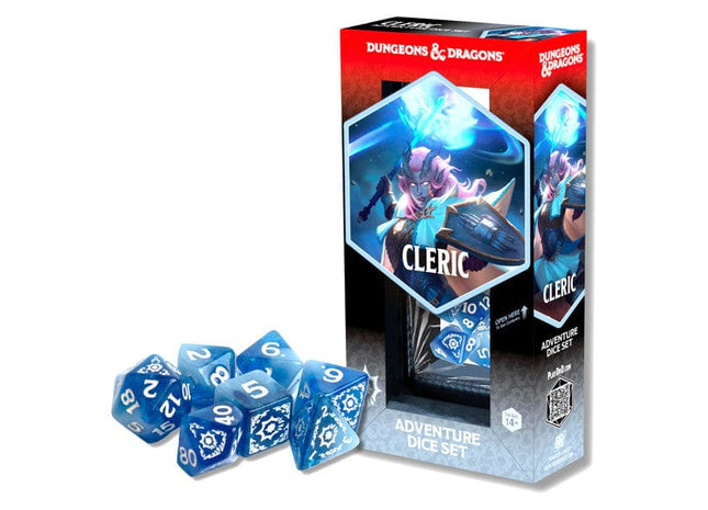 Gamers Guild AZ Sirius Dice Sirius Dice: D&D Adventure Dice: Cleric (White / Blue) (Pre-Order) Southern Hobby